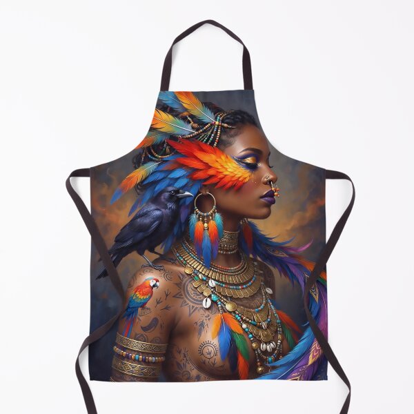 Item preview, Bohemian Macaw Parrot Goddess | Mystical Boho Spirit Animal Art designed and sold by Ruta.
