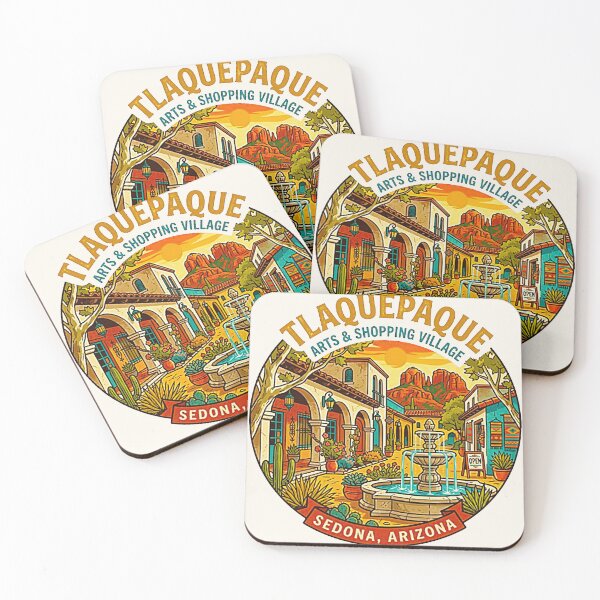 Item preview, Vintage Tlaquepaque Arts and Shopping Village Sedona Arizona Retro Badge designed and sold by MT-Hub | Art for Every Soul.