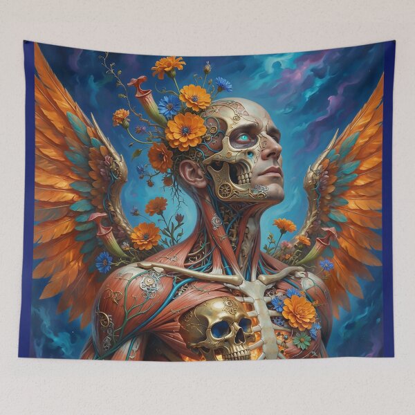 Item preview, Floral Angel Man Anatomical | Surreal Fantasy Art designed and sold by Ruta.