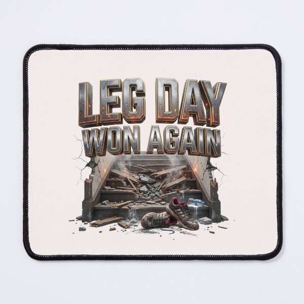 Item preview, Leg Day Won Again Funny Gym Recovery designed and sold by pradeepvisuals.