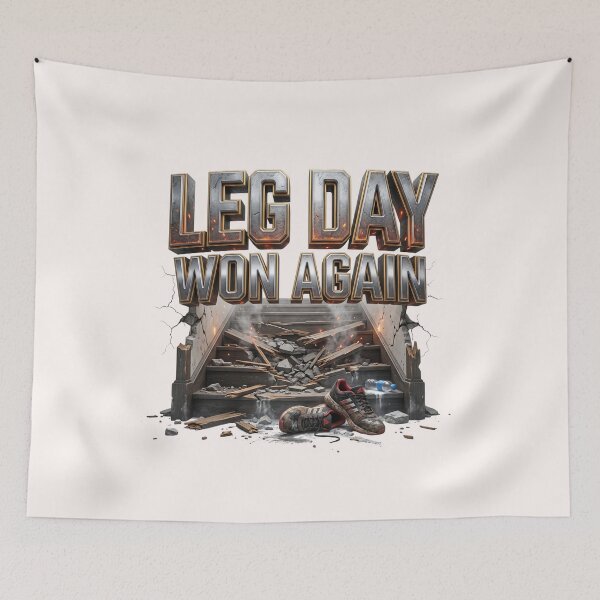 Item preview, Leg Day Won Again Funny Gym Recovery designed and sold by pradeepvisuals.