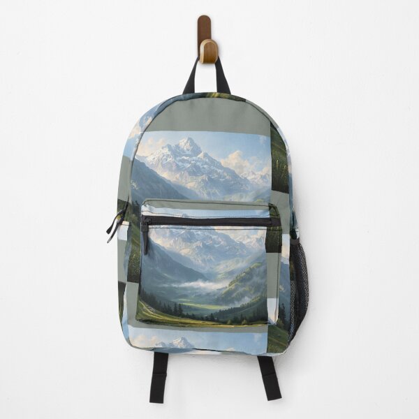 Item preview, Serene Nature Scene - Mountains and Meadow designed and sold by Nene Bird Designs.