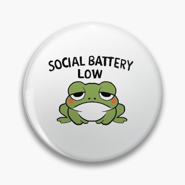 Item preview, Frog with low social battery designed and sold by amitkrsn.
