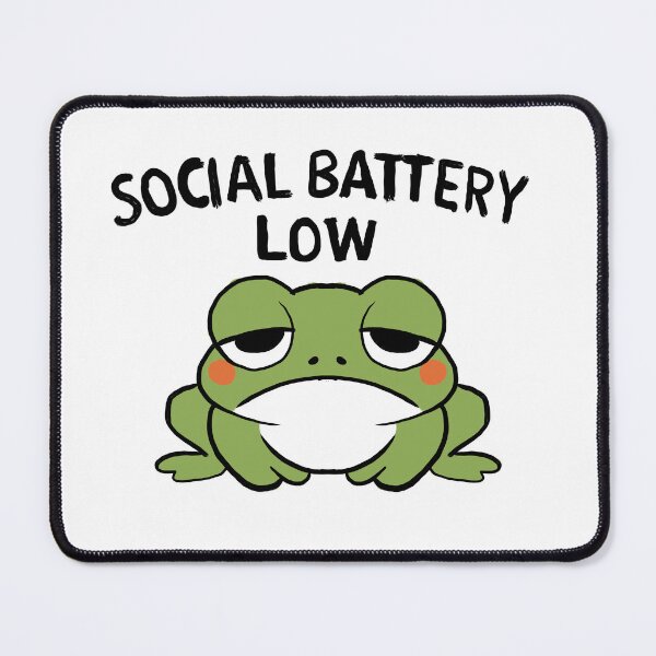 Item preview, Frog with low social battery designed and sold by amitkrsn.