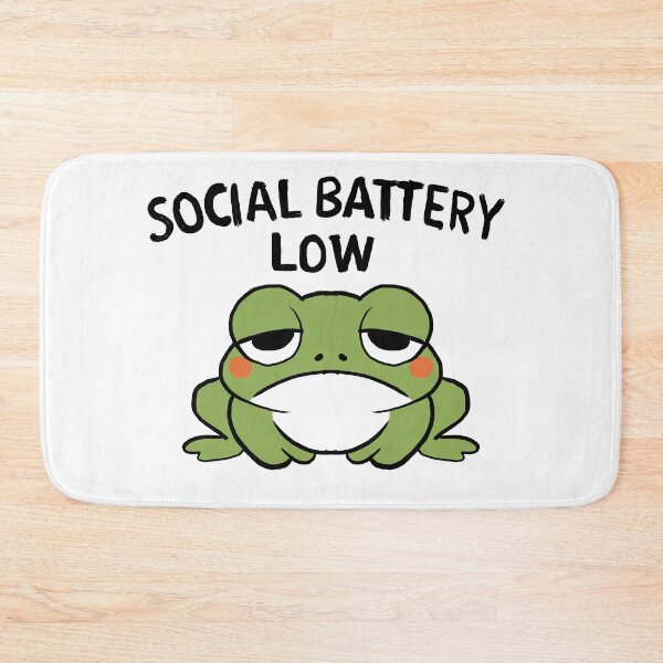Item preview, Frog with low social battery designed and sold by amitkrsn.