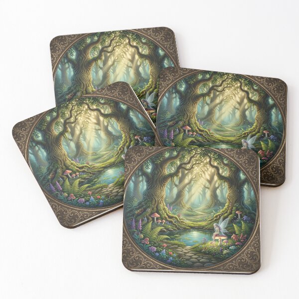 Item preview, Enchanted Forest Landscape | Mystical Fantasy Nature Art designed and sold by Ruta.
