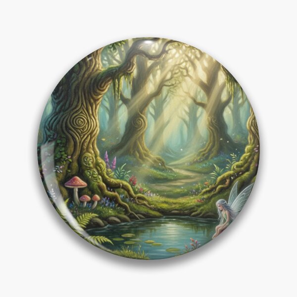 Item preview, Enchanted Forest Landscape | Mystical Fantasy Nature Art designed and sold by Ruta.