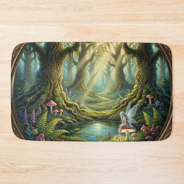 Item preview, Enchanted Forest Landscape | Mystical Fantasy Nature Art designed and sold by Ruta.