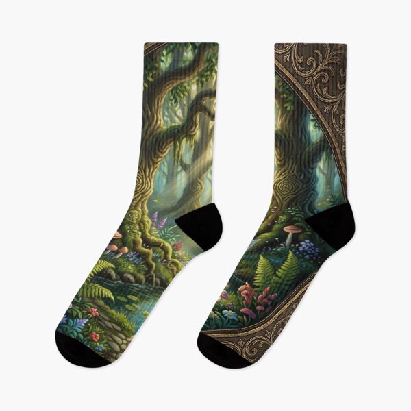 Item preview, Enchanted Forest Landscape | Mystical Fantasy Nature Art designed and sold by Ruta.