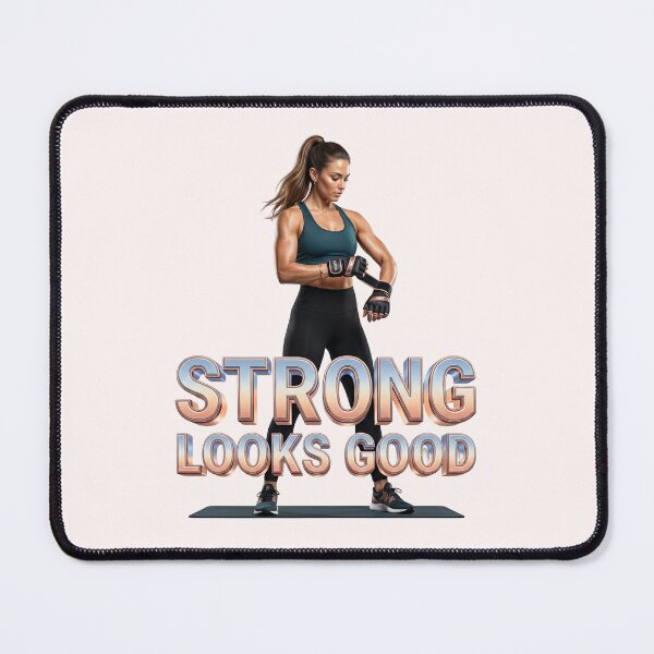 Item preview, Strong Looks Good Women Fitness Motivation designed and sold by pradeepvisuals.