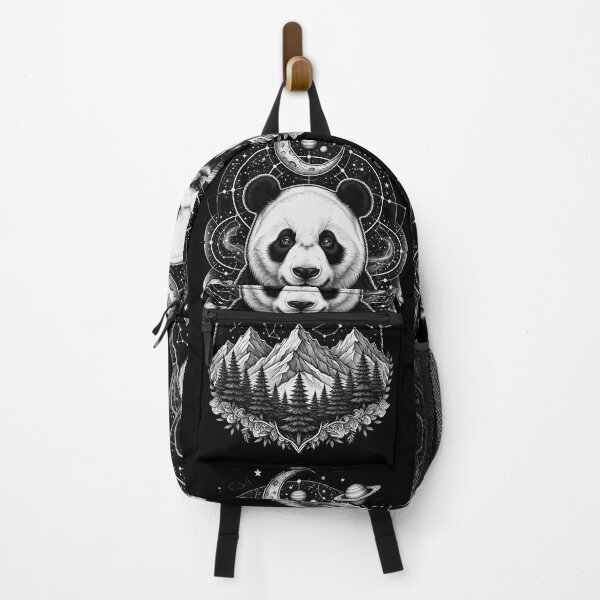 Item preview, Tribal Panda | Cute Boho Black and White Tattoo Art designed and sold by Ruta.