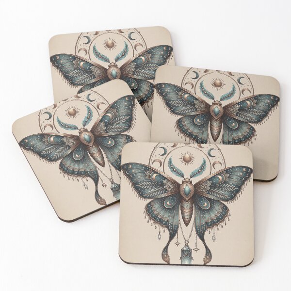 Item preview, Tribal Boho Butterfly | Mystical Tattoo Art Spiritual Wings designed and sold by Ruta.
