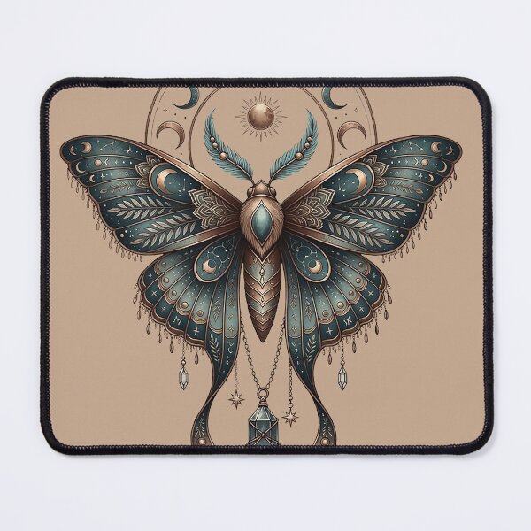Item preview, Tribal Boho Butterfly | Mystical Tattoo Art Spiritual Wings designed and sold by Ruta.