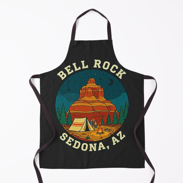 Item preview, Vintage Bell Rock Sedona Arizona Night Camping Retro Badge designed and sold by MT-Hub | Cute Aesthetic Art, Stickers & Phone Cases.