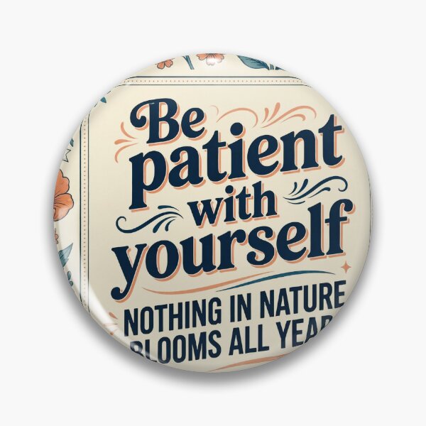 Item preview, Be Patient With Yourself | Retro Arcade Carpet Self-Love Mindfulness Art designed and sold by Ruta.