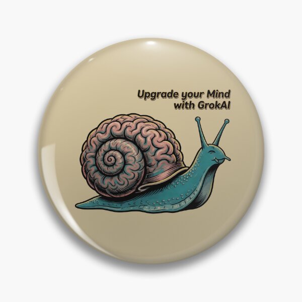 Item preview, Don't Be a Brain Slug | Upgrade Your Mind with Grok AI | Retro Arcade Carpet Humor Art designed and sold by Ruta.