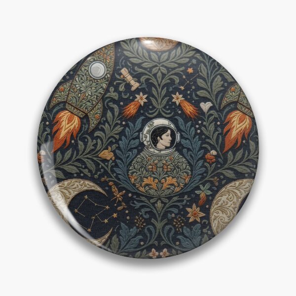 Item preview, Space Retro Embroidery Pattern | Retro Arcade Carpet Cosmic Galaxy Art designed and sold by Ruta.