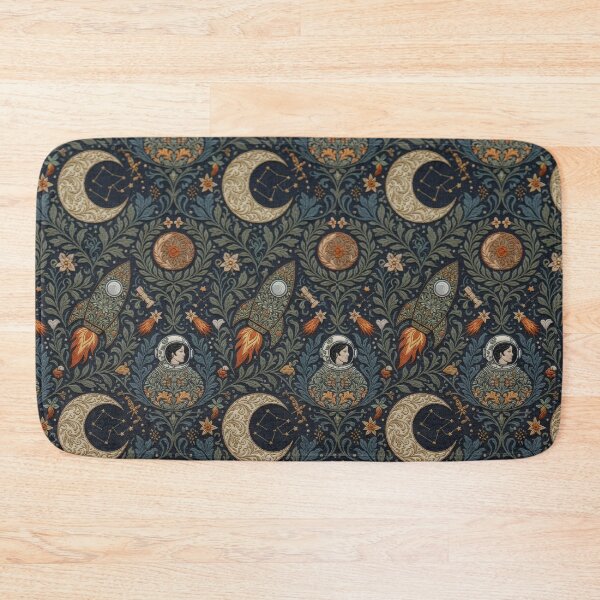 Item preview, Space Retro Embroidery Pattern | Retro Arcade Carpet Cosmic Galaxy Art designed and sold by Ruta.