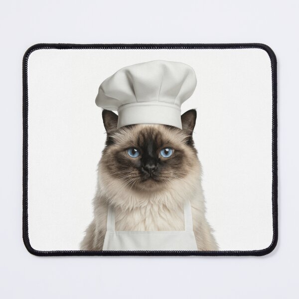 Item preview, Funny Balinese Cat Chef Realistic Animal Cooking Humor Art designed and sold by LazyOwlStore.