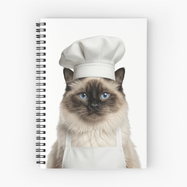 Item preview, Funny Balinese Cat Chef Realistic Animal Cooking Humor Art designed and sold by LazyOwlStore.