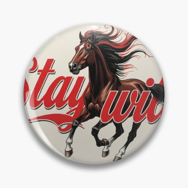 Item preview, Stay Wild Horse Retro Vintage Western Motivational Art designed and sold by Ruta.