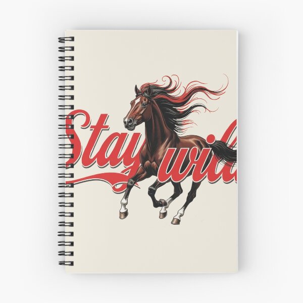 Artikelvorschau, Stay Wild Horse Retro Vintage Western Motivationskunst entworfen und verkauft von Ruta.