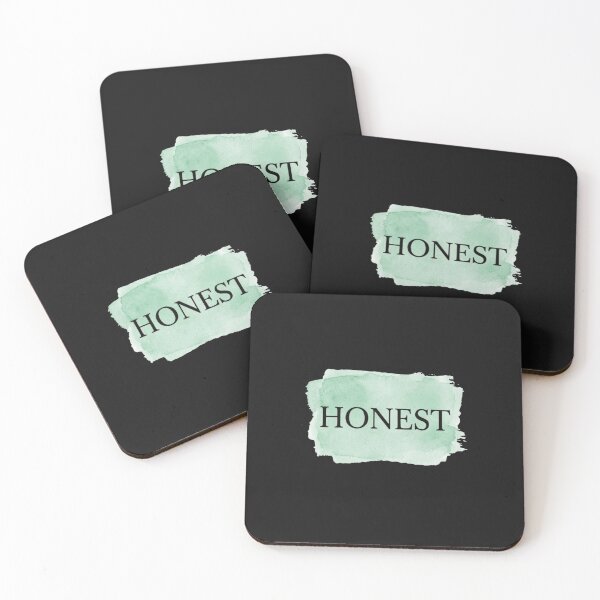Item preview, Honest Black Text Mint Green Watercolor designed and sold by GiggleInkTees.