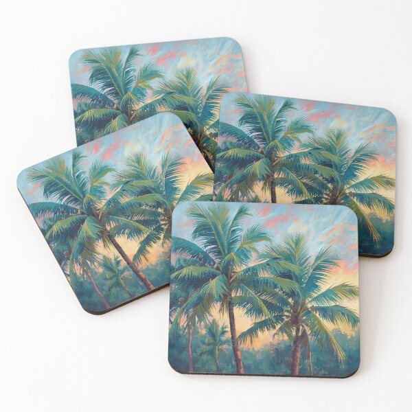 Item preview, Teal Palms Impressionism  designed and sold by SeaStarAlex.