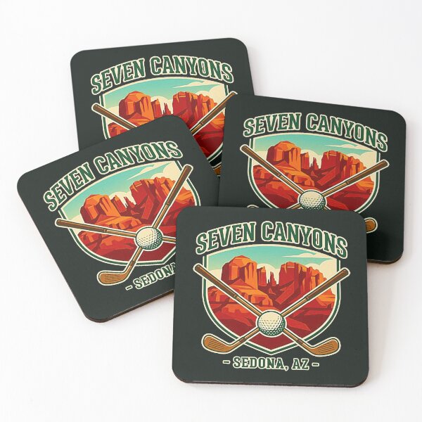 Item preview, Vintage Seven Canyons Golf Club Sedona Arizona Retro Emblem designed and sold by MT-Hub | Art for Every Soul.