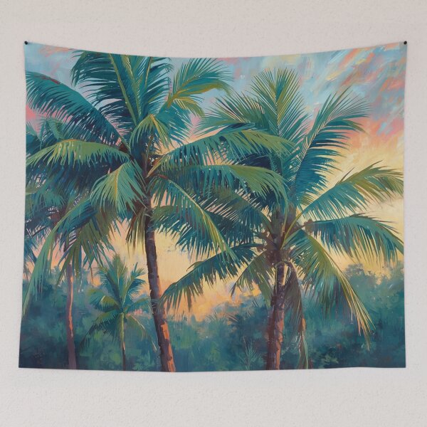 Item preview, Teal Palms Impressionism  designed and sold by SeaStarAlex.