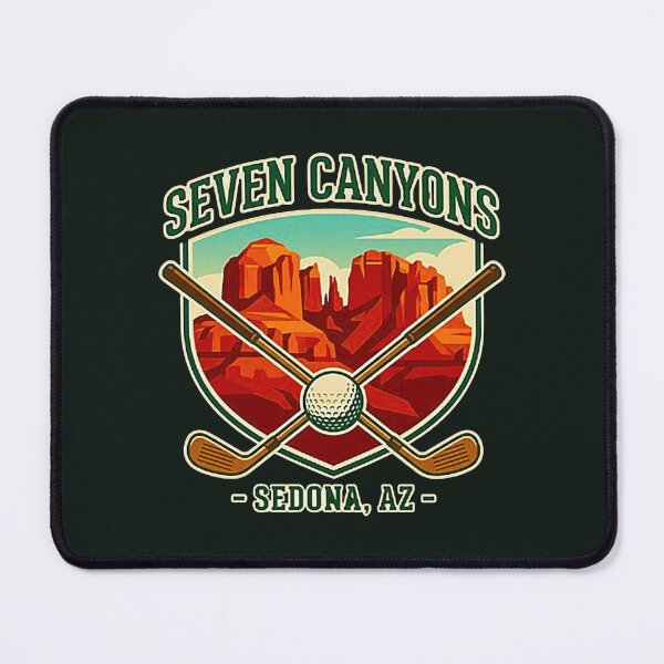 Item preview, Vintage Seven Canyons Golf Club Sedona Arizona Retro Emblem designed and sold by MT-Hub | Cute Aesthetic Art, Stickers & Phone Cases.