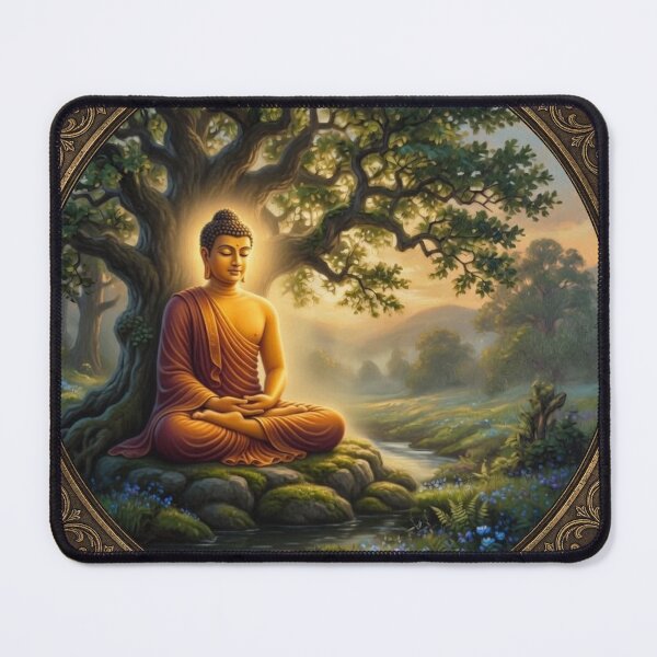 Item preview, Buddha Meditation | Spiritual Zen Enlightenment Art designed and sold by Ruta.