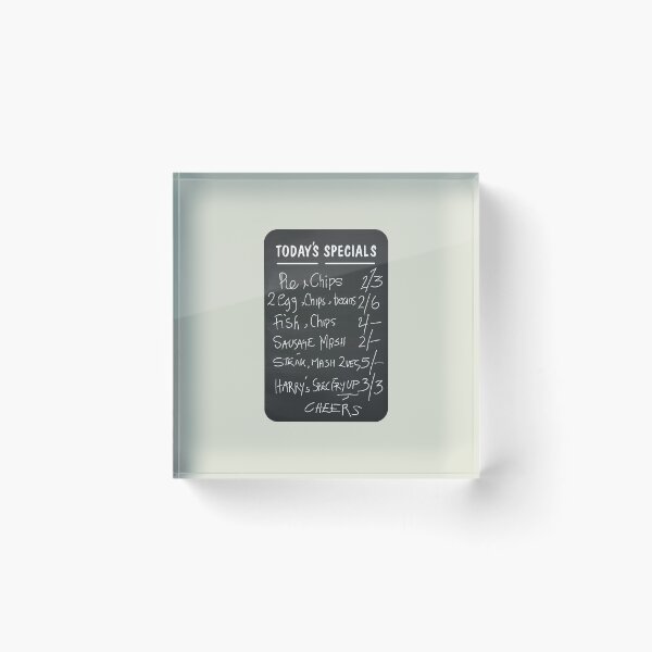 Item preview, Harry's Very Limited Café Menu designed and sold by Off the Box.