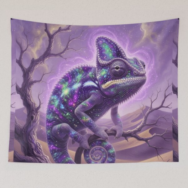 Item preview, Chameleon Spirit Animal |  Colorful Surreal Reptile Art designed and sold by Ruta.