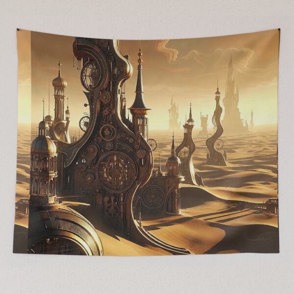 Item preview, Dune Desert Surreal Landscape | Retro Arcade Carpet Mystic Sand Art designed and sold by Ruta.