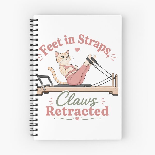 Item preview, Feet in Straps, Claws Retracted | Funny Reformer Cat Pilates designed and sold by Sursatt.