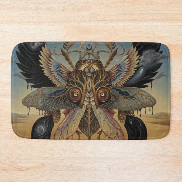 Item preview, Scarab Surreal Art | Retro Arcade Carpet Egyptian Golden Beetle Pattern designed and sold by Ruta.