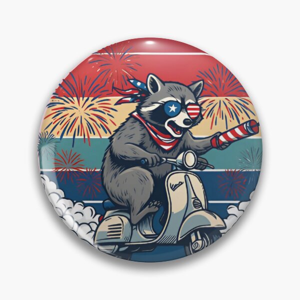 Item preview, Party Like It's 1776 Raccoon Shirt – Funny Patriotic Independence Day T-shirt designed and sold by ZyxDes.