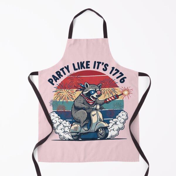Item preview, Party Like It's 1776 Raccoon Shirt – Funny Patriotic Independence Day T-shirt designed and sold by ZyxDes.