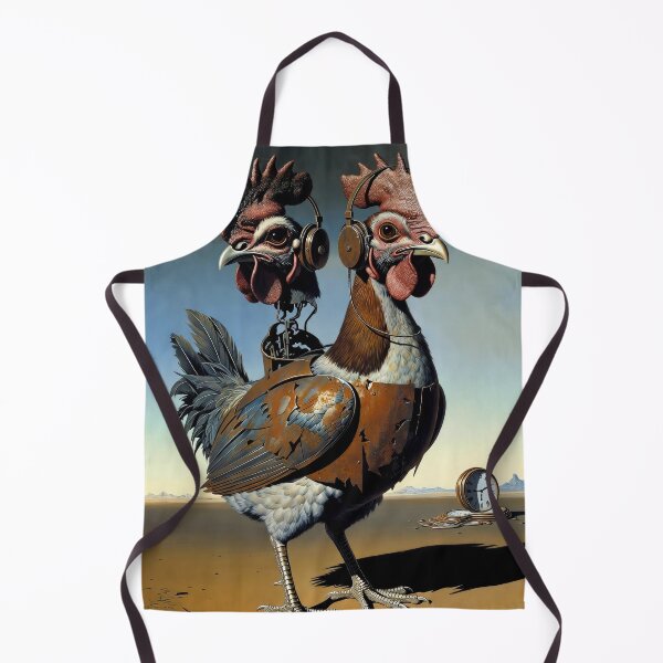 Item preview, Steampunk Chicken | Retro Arcade Carpet Mechanical Brass Bird Art designed and sold by Ruta.