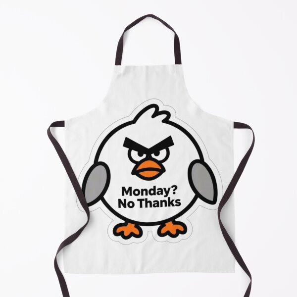 Item preview, Monday? No Thanks | Funny Angry Bird Sticker for Work and School designed and sold by Inkabbmate.