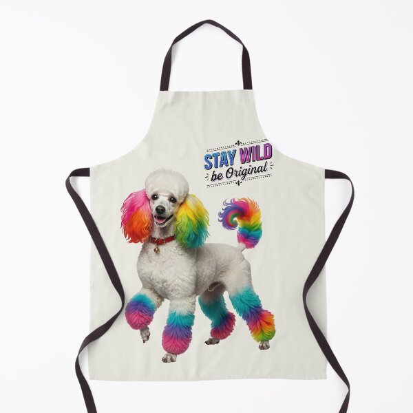 Item preview, Rainbow Poodle | Retro Cute Colorful Dog Art designed and sold by Ruta.