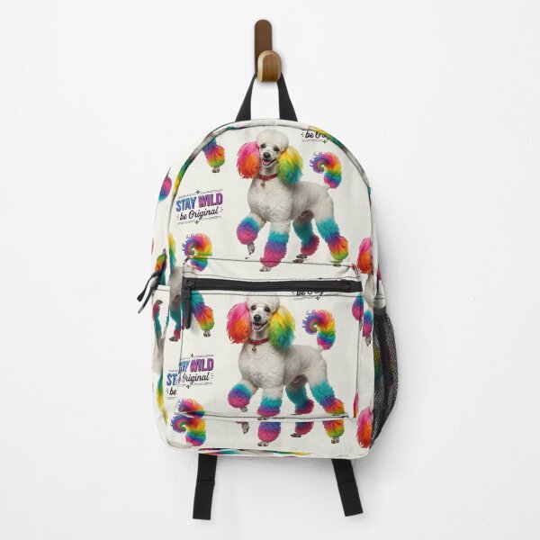 Item preview, Rainbow Poodle | Retro Cute Colorful Dog Art designed and sold by Ruta.
