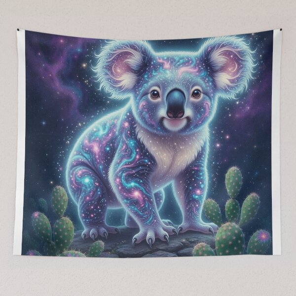 Item preview, Koala Spirit Animal | Retro Arcade Carpet Australian Wildlife Sacred Art designed and sold by Ruta.