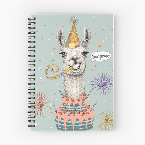 Item preview, Happy Birthday Llama | Cute Llama Birthday Card Greeting Art designed and sold by Ruta.