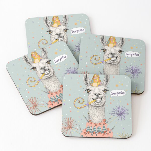 Item preview, Happy Birthday Llama | Cute Llama Birthday Card Greeting Art designed and sold by Ruta.