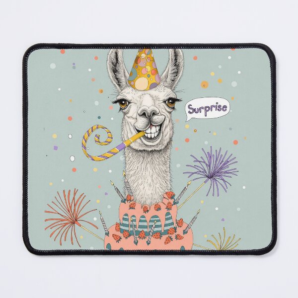 Item preview, Happy Birthday Llama | Cute Llama Birthday Card Greeting Art designed and sold by Ruta.