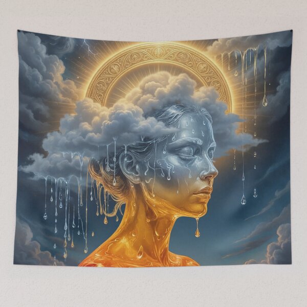 Item preview, Rain Goddess | Mystic Spiritual Goddess Art designed and sold by Ruta.