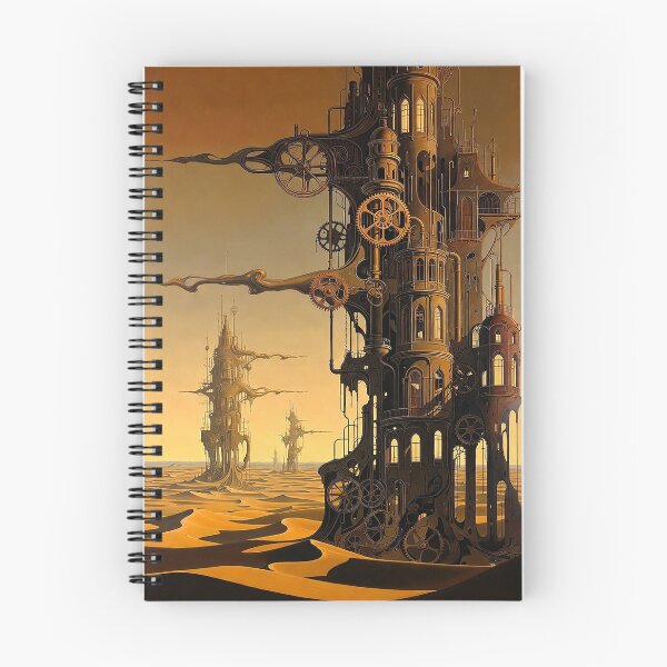 Item preview, Desert Dune Steampunk Landscape | Retro Arcade Carpet Airship Adventure Art designed and sold by Ruta.