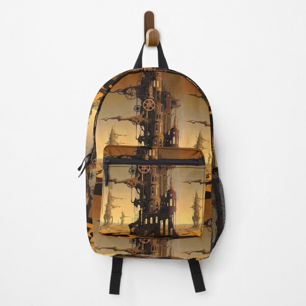 Item preview, Desert Dune Steampunk Landscape | Retro Arcade Carpet Airship Adventure Art designed and sold by Ruta.